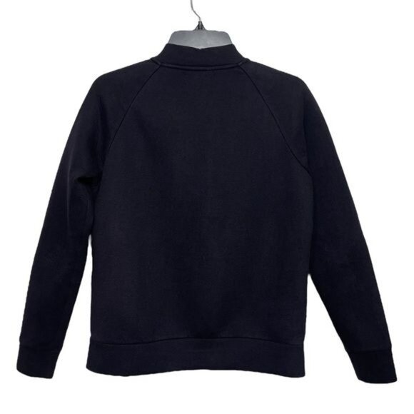 Everlane Street Fleece Bomber Jacket ScubaZip Up Pockets in Midnight Size S - Picture 5 of 11